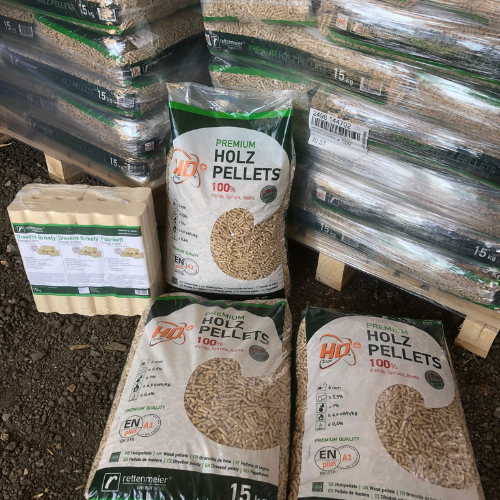 Rettenmeier Energy Wood Premium Dřevěné pelety EN plus A1/ Paleta 1050 kg