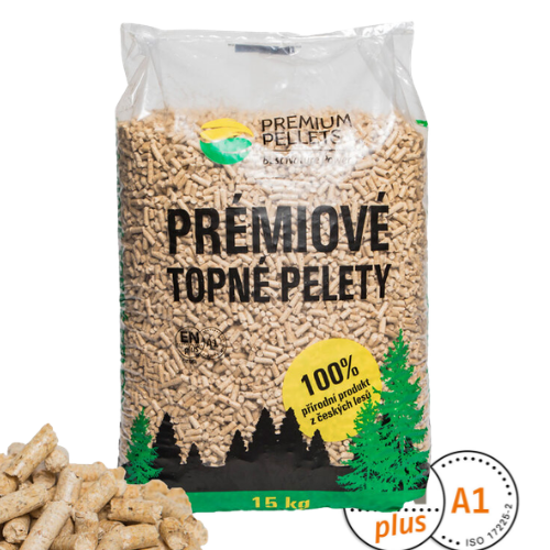 Dřevěné pelety Premium Pellets, ENplus A1, 825 kg