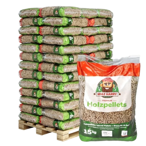 Dřevěné pelety Holz Harry Premium ENplus A1, paleta 975 kg