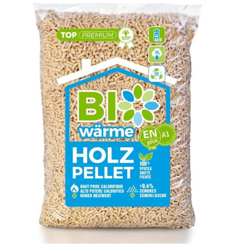 Paleta Bio Wärme – dřevěné pelety, 66 pytlů po 15 kg ( 990 kg )